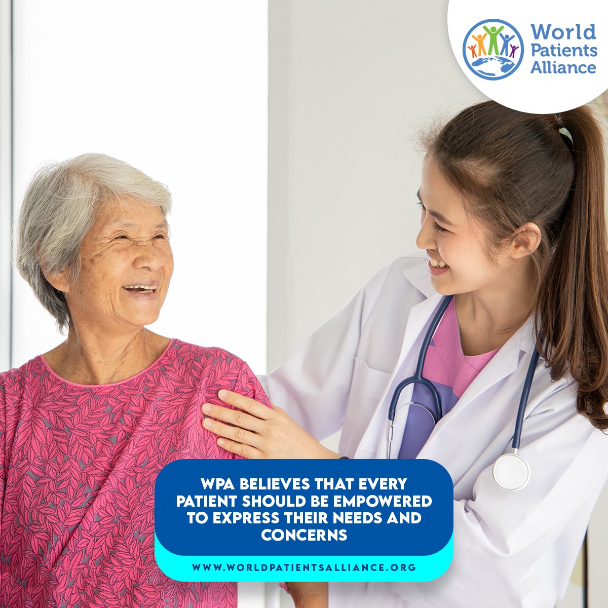 WorldPatients's tweet image. WPA believes that patients should be supported &amp;amp; empowered to express their needs, concerns &amp;amp;  preferences &amp;amp; be provided with the opportunity to have a voice in the decision making of their treatments.

#empowered #treatments #empoweredpatients #patientadvocacy #heatlhcare