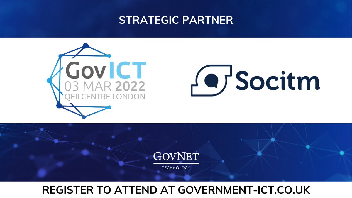 Delighted to be partnering with <a href="/Socitm/">Socitm</a> for #GovICT2022. Socitm inspires change and powers progress throughout the public sector.

If you're a Socitm member - book your place to attend alongside 500+ tech professionals! 👇

hubs.la/Q012DB0s0

#GovICT2022 #Tech #Innovation