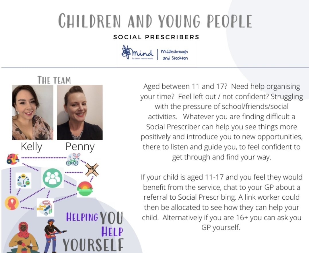 Know any young people who are suffering from emotional troubles? Our PCN are delighted to have two YOUNG PEOPLE'S support workers in place. Meet Kelly and Penny. 😇 👏