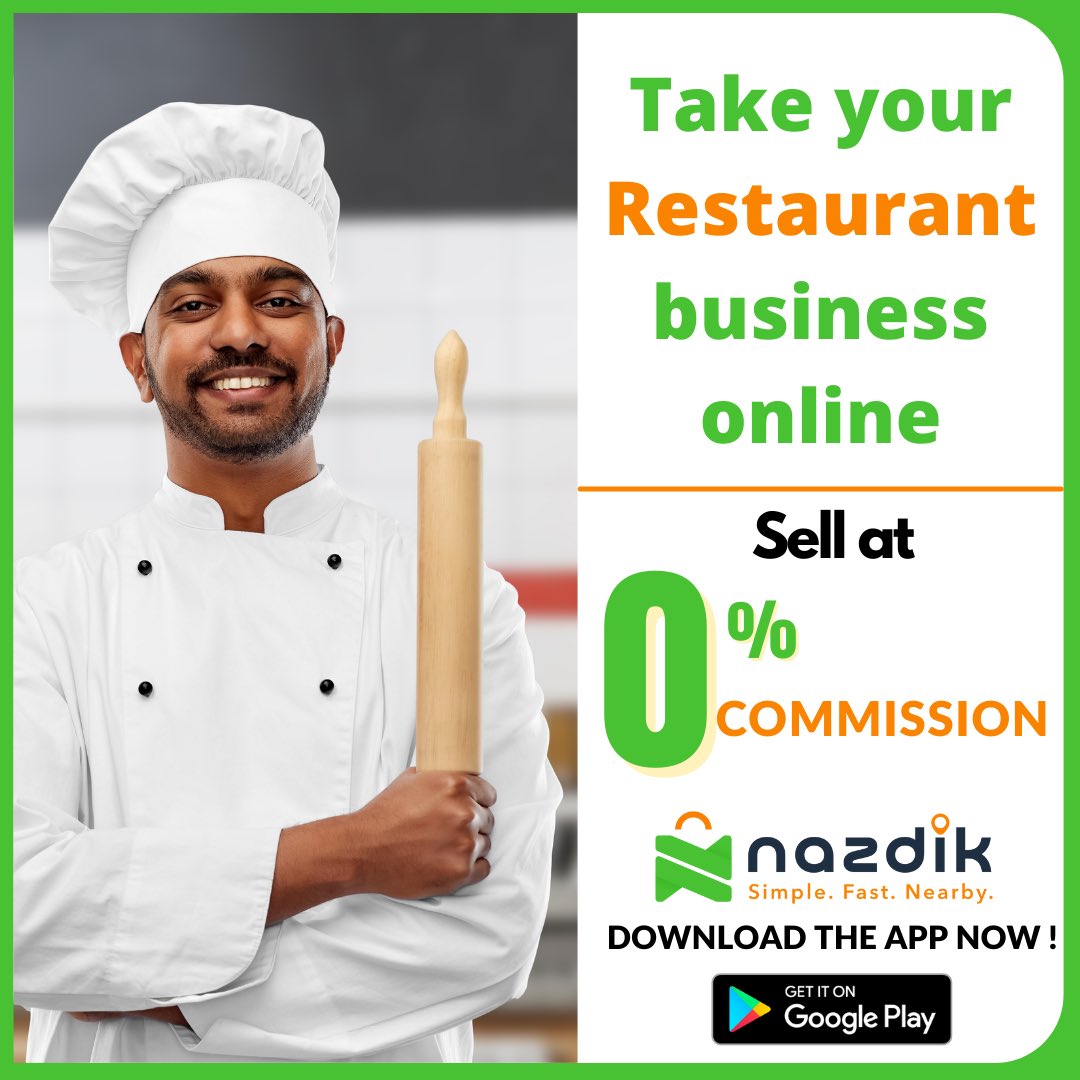 aapkenazdik's tweet photo. Sell mouth watering delicious recipes from your restaurant at 0% commission. Take your Restaurant online with Nazdik.
Download now!
#restaurant #OnlineOrder #OnlineBusiness #Nazdik #TechNineties https://t.co/5eM4niCwvP