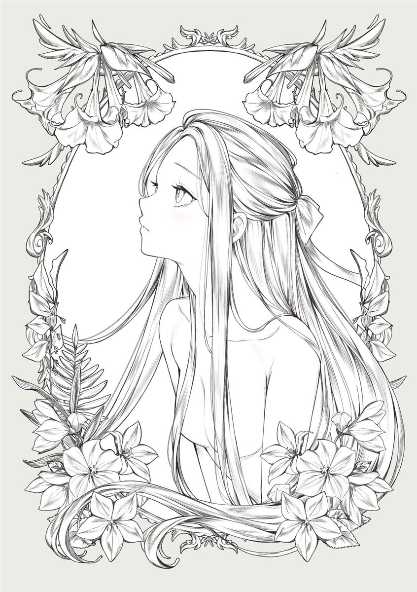 線画 #オリジナル  #OC 