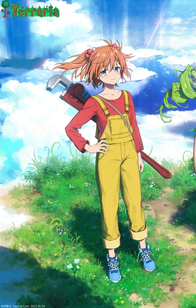 #泰拉瑞亚 #Terraria #电工妹 #树妖 #Dryad #Mechanic 大图id→95745105