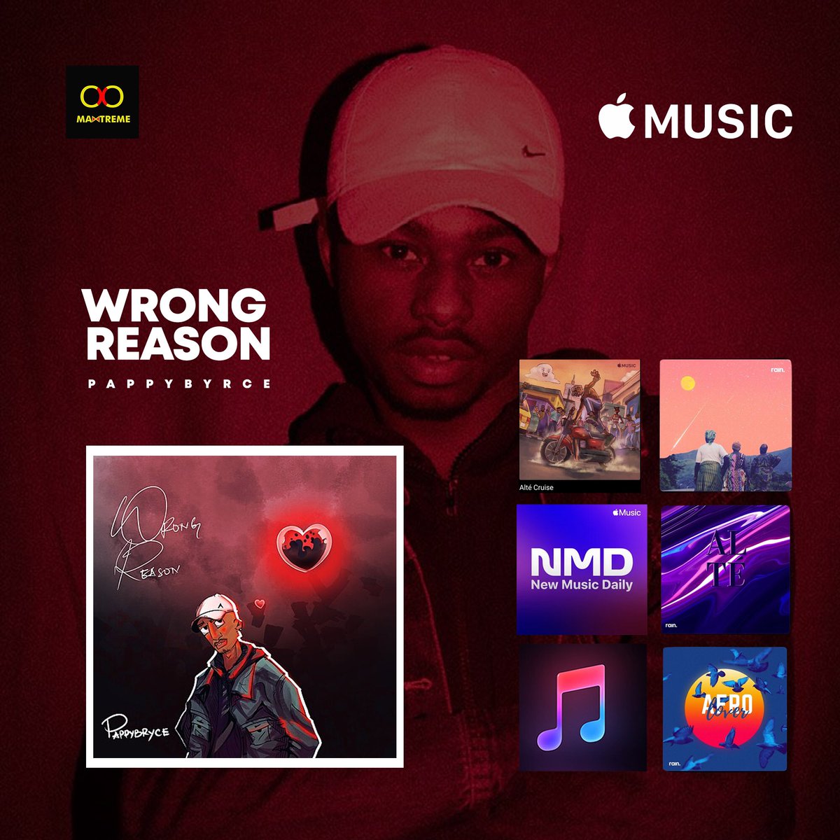 Pappybryce's tweet photo. Thank you to @AppleMusic @Spotify @BoomplayMusicNG @TIDAL for the Editorial support for #WrongReason and a big shoutout to @maxtremehq for the works💫.
Click this link to listen: https://t.co/fIrceccMqI
#Pappybryce #WrongReason #Afrobeats #Hiphop #trending https://t.co/uCDX08zOF8