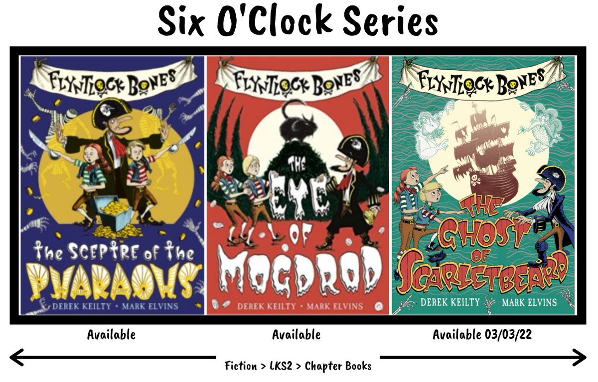 HeathBooks's tweet photo. 📚❤️Stay in the loop about series you love with #sixoclockseries! Pirates who solve mysteries &amp; reunite others with lost treasures? Honest swashbuckling with a side of bravery &amp; a huge does of saving the 7 seas in part 3! (LKS2~03/03) ❤️📚 @Derekkeilty @Scallywagpress #MarkElvins https://t.co/urvJna6NgC