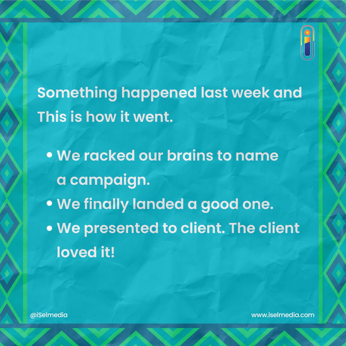 WeAreiSel's tweet photo. A short story >>>>>
#xperienceisel #Houseofinfluence #Teamisel https://t.co/WcFv4qbhbn