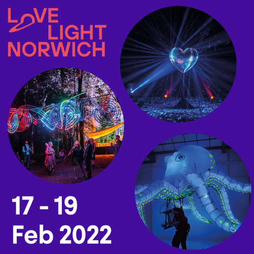 VisitNorwich's tweet photo. The countdown to @LightNorwich has officially started, and we can't wait to see the city's much-loved landmarks transformed into vibrant artworks! ✨ There's still time to become part of the festival through volunteering opportunities, so do get in touch! https://t.co/mc4Wegsvfb https://t.co/zn3tcMZDoM