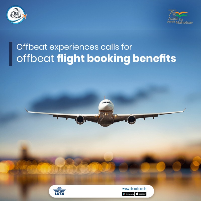 IRCTCofficial's tweet photo. Venture out but don't forget to wear your #mask & #StaySafe? #Book your #flighttickets on #IRCTCAir & #avail #booking #benefits like lowest convenience fee of 50, #insurance worth 50 lac, #LTC fares & more: https://t.co/fLKvfBMuK7 /download app #FlyAt50 #MaskUp π·βοΈ@amritmahotsav