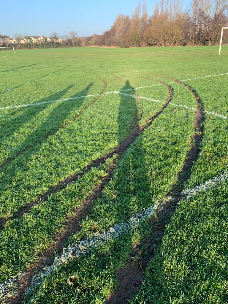 kilmoreceltic's tweet photo. sadly the club have woke up to this, out 11 &amp; 9 aside pitches have been ruin 😰 too many kids will be upset by this 💔 https://t.co/z6ScZpjlcT