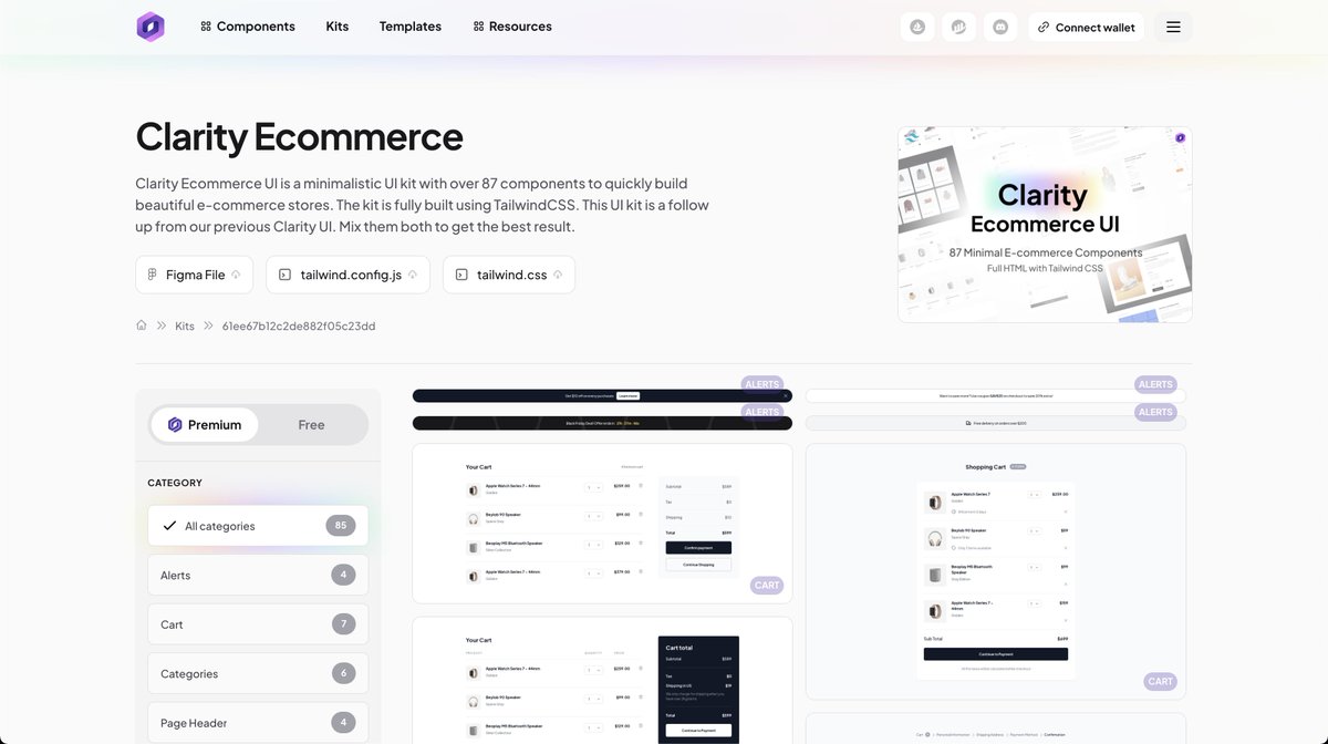 THIS IS YOUR CAPTAIN SPEAKING 👨‍✈️

Clarity eCommerce UI is airborn! 🚀

rareblocks.xyz/kits/61ee67b12…