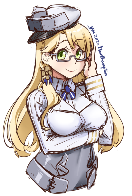 ラクガキノーザンプトン初期ラフだけど流石に時間切れなので塗った_( _`ω、)_ 