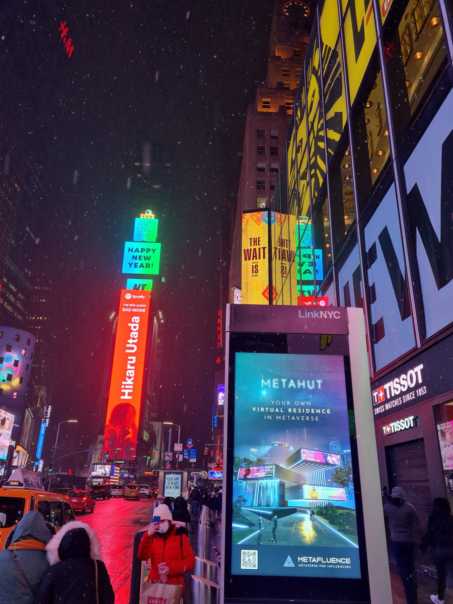 metafluence's tweet image. Aside from our intensive online marketing activities, we are also actively working on promoting the Metafluence in real world🌐

Metahuts already have a great exposure in New York (Time Square), Silicon Valley (Palo Alto) and Boston🚀