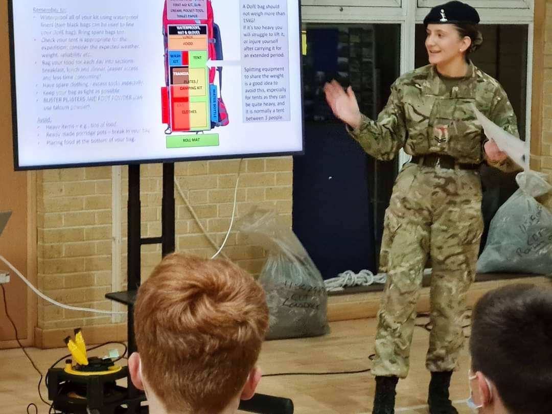 Our recent silver #DofE #expedition team did their final group presentation to the new recruits at #Chelmsford recently. #ACF