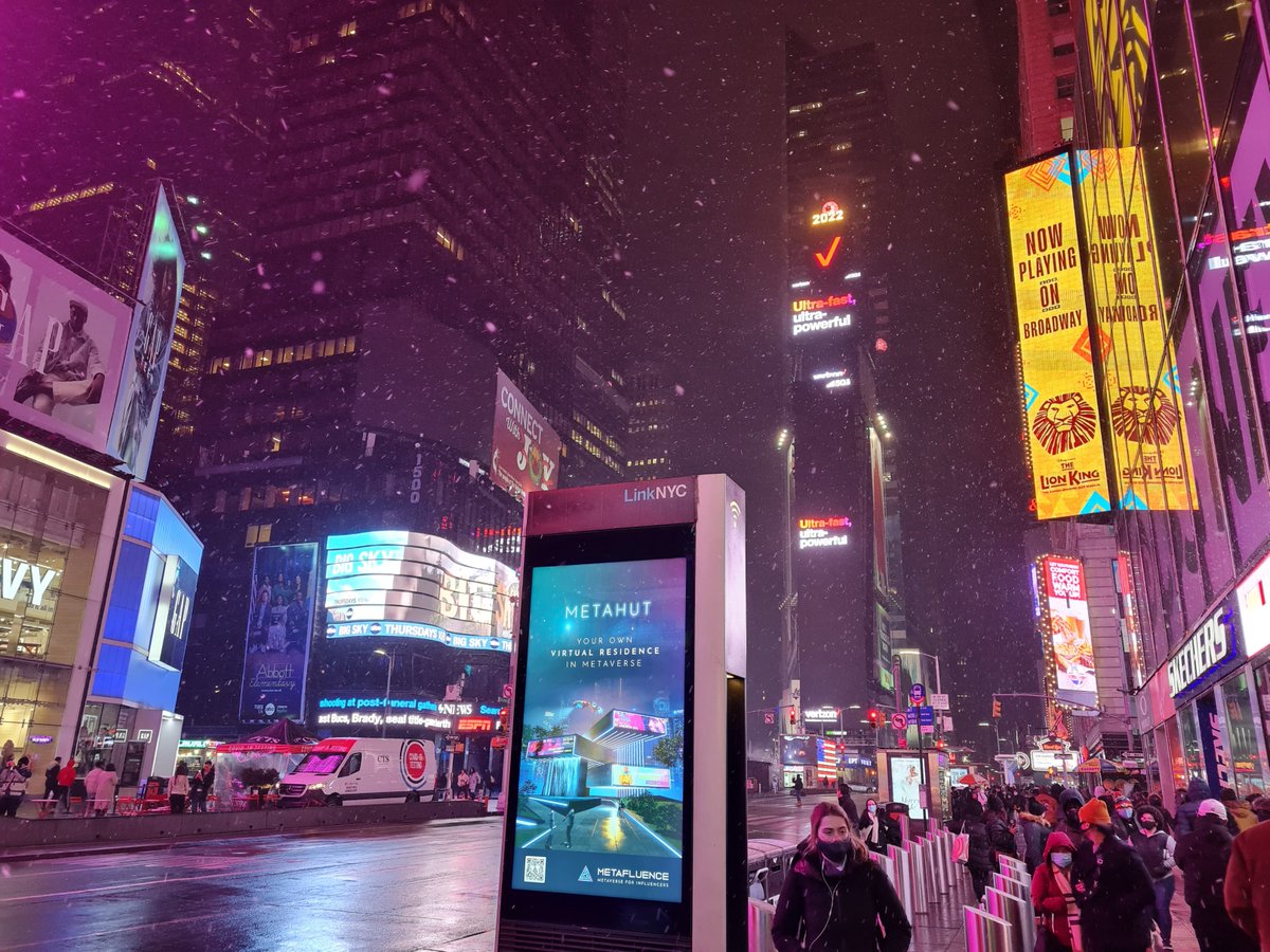 metafluence's tweet image. Aside from our intensive online marketing activities, we are also actively working on promoting the Metafluence in real world🌐

Metahuts already have a great exposure in New York (Time Square), Silicon Valley (Palo Alto) and Boston🚀