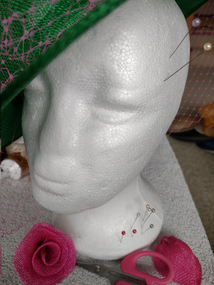 Hats2go's tweet photo. Does my pinning mannequin head look like #Voldemort or is it I've had a lack of sleep...😅.... #inneedofcoffee☕☕ https://t.co/sT20GKFAUe