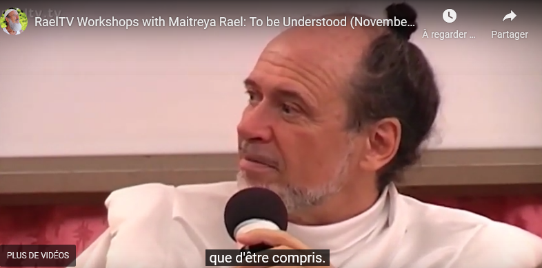 RaelFrancophone's tweet photo. Dans cette #vidéo très explicite, Maitreya Raël nous parle de sa difficulté, en tant que Messager des Elohim, d'être compris...et que le plus beau cadeau qu'on puisse lui offrir serait qu'il le soit https://t.co/Y0aVmvPClo 
#philosophie #education #enseignement #Information https://t.co/Uhn2ZSvK1f