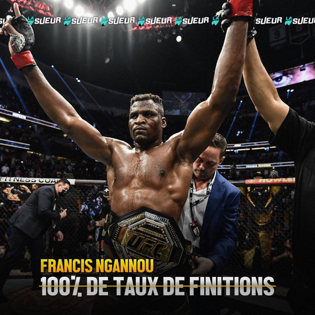 LaSueur_off's tweet photo. 🚫 Ciryl Gane a mit fin au taux de 100% de finitions de Francis Ngannou.

🚫 Francis Ngannou met fin au taux de 100% de défense en takedowns du Français. https://t.co/uOMieViRww