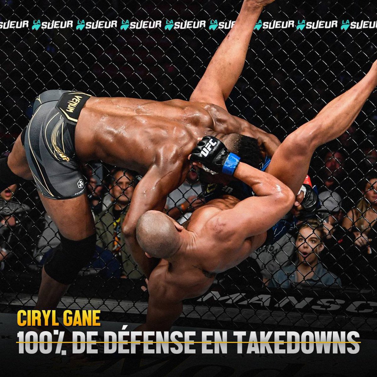 LaSueur_off's tweet photo. 🚫 Ciryl Gane a mit fin au taux de 100% de finitions de Francis Ngannou.

🚫 Francis Ngannou met fin au taux de 100% de défense en takedowns du Français. https://t.co/uOMieViRww