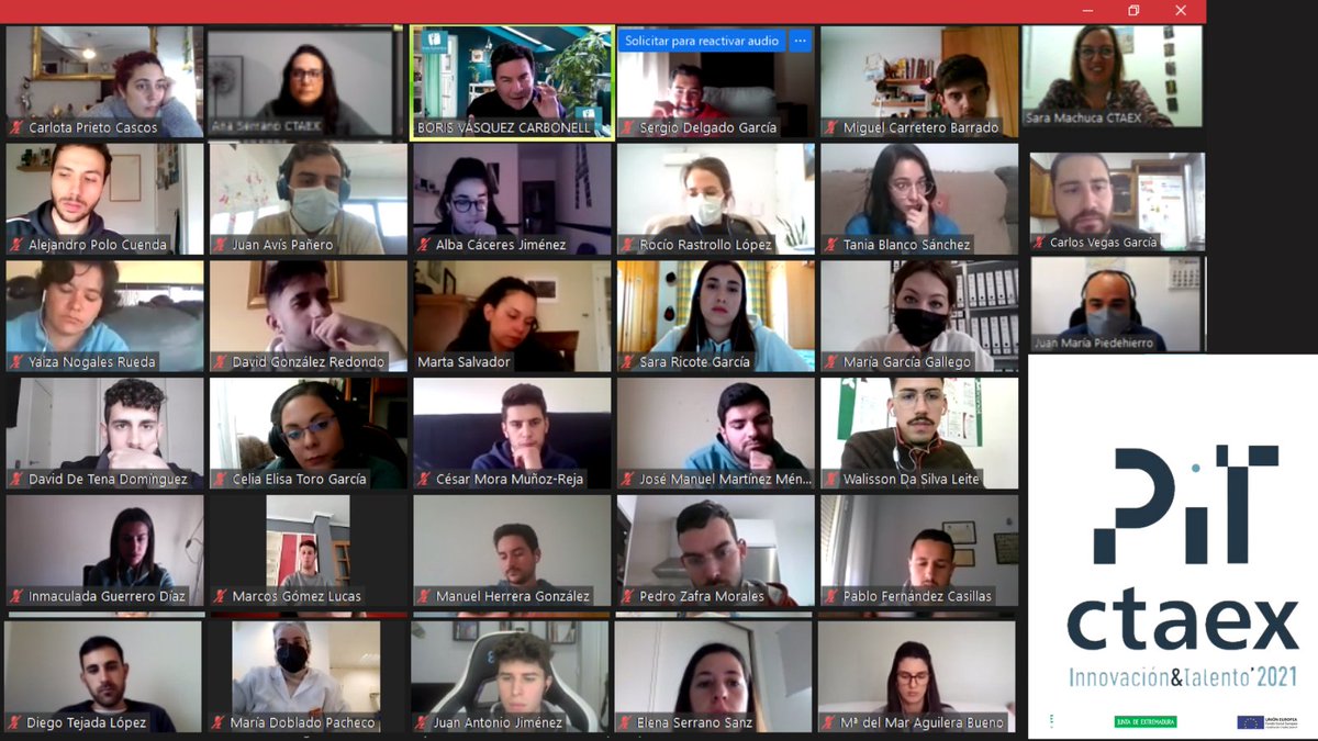 CTAEX_CIT's tweet image. En @CTAEX_CIT arrancamos con el periodo de formación del Programa de #Innovación y #Talento #PIT. Más de 3⃣0⃣ #jóvenes recibirán diferentes destrezas, #competencias #colaborativas, #liderazgo así como contenidos de I+D para convertirse en tecnólogos y tecnólogas 🔝@extremtrabaja