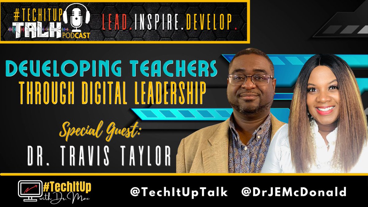 DrJEMcDonald's tweet image. 📢Check out this ➡️#TechItUpTalk Podcast Episode with Dr. Travis Taylor @dr_trav27 &amp;amp; @DrJEMcDonald 
Listen Now🎙️➡️anchor.fm/techituptalk/e…