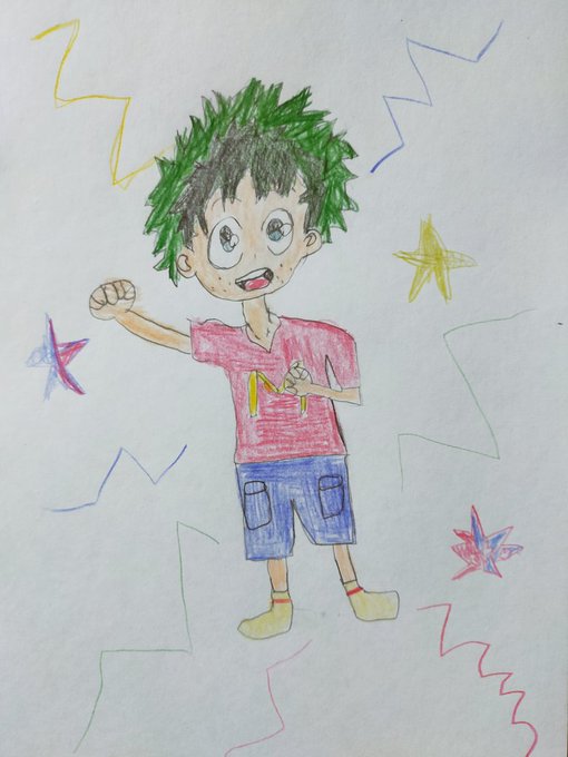 オールマイトのtwitterイラスト作品