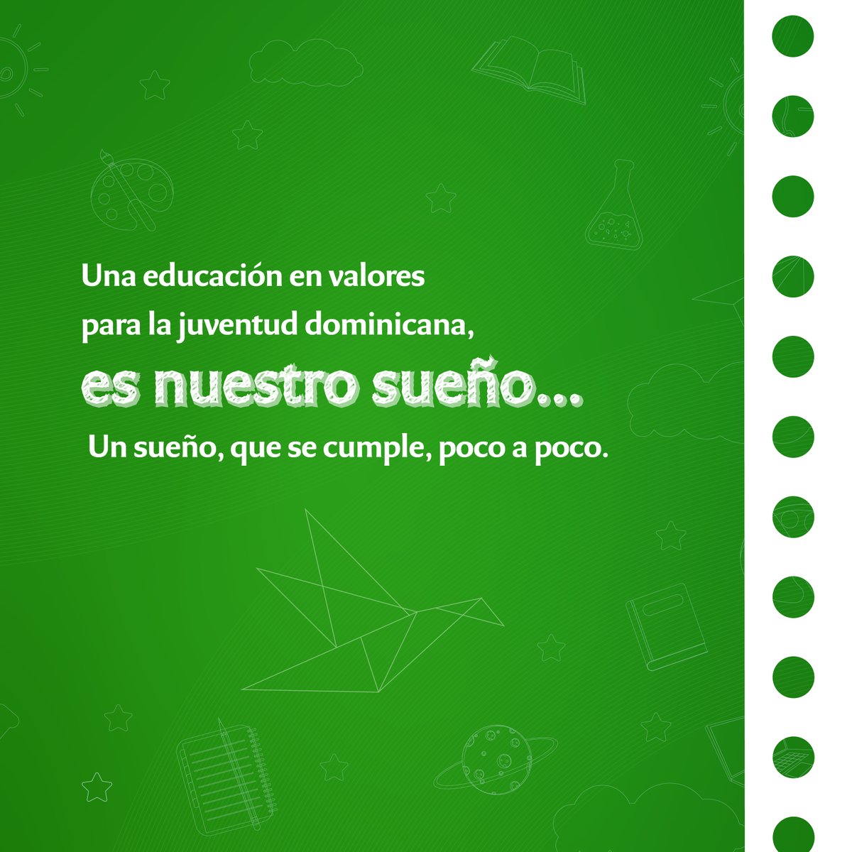 BancoBHD's tweet photo. Soñamos con que toda la juventud obtengan una educación en valores a través de #ValoraSer. En el Día Internacional de la Educación, recordamos el camino que hemos recorrido para hacer este sueño realidad, aportando a nuestra sociedad una educación para la vida.
#EfeméridesBHDLeón https://t.co/qMQ5cfICUn