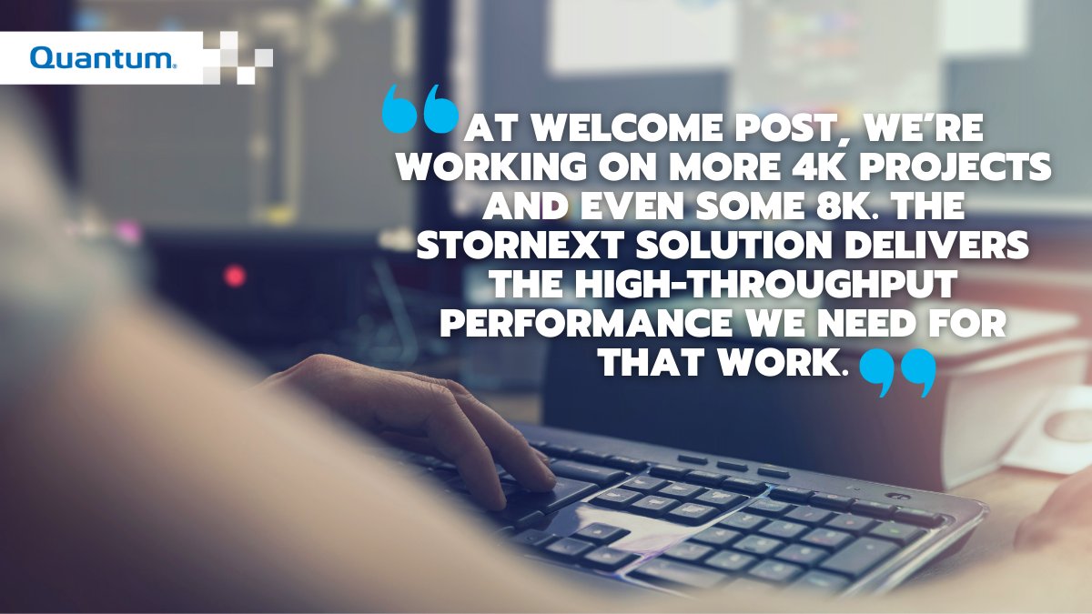 When this studio needed fast, simple ways to collaborate on in-progress work to meet tight deadlines, they knew they could count on the performance, flexibility, and reliability of StorNext. 
ow.ly/wAoe50F4tFE