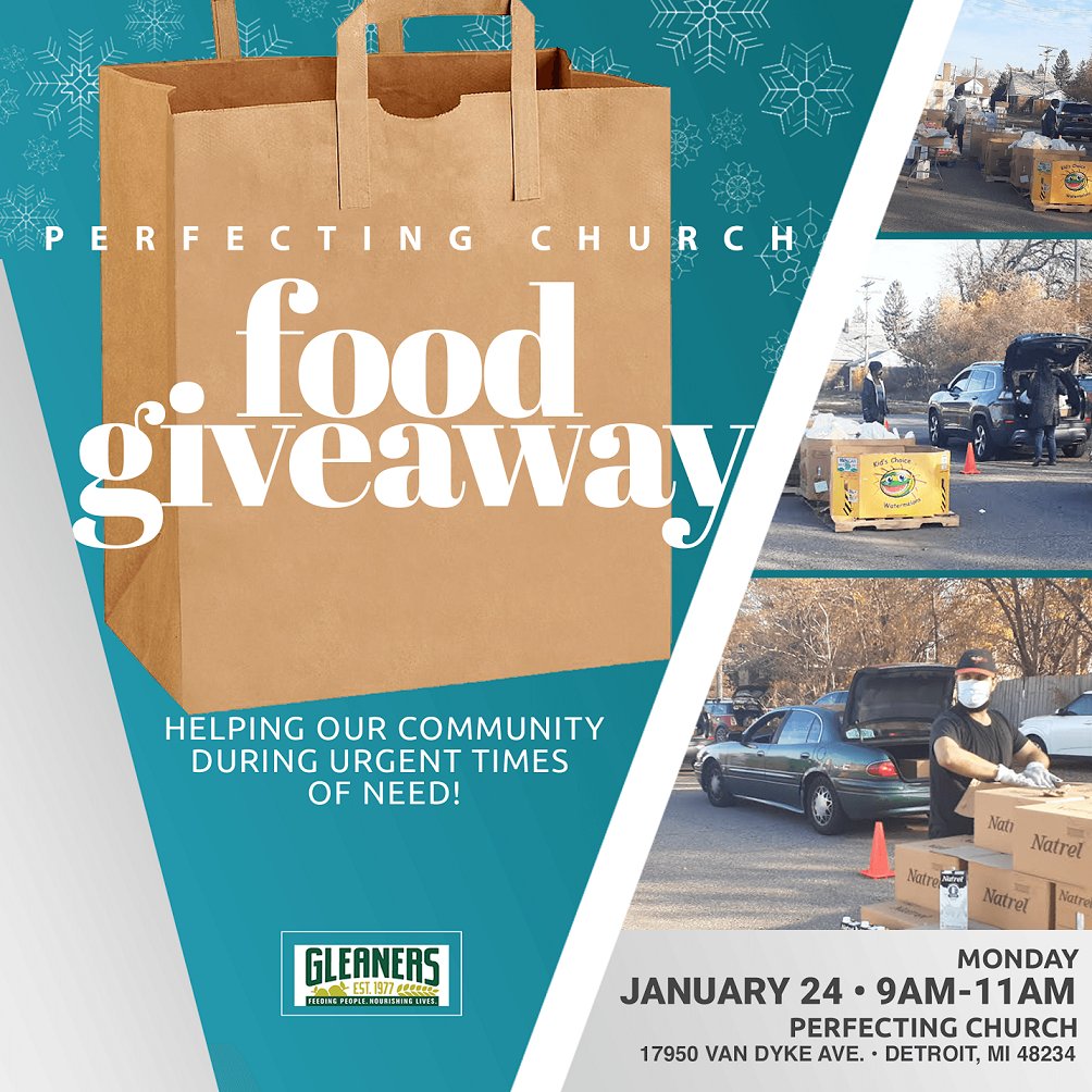 Food giveaway TODAY (Monday, January 24, 2022), 9 am - 11 am!
