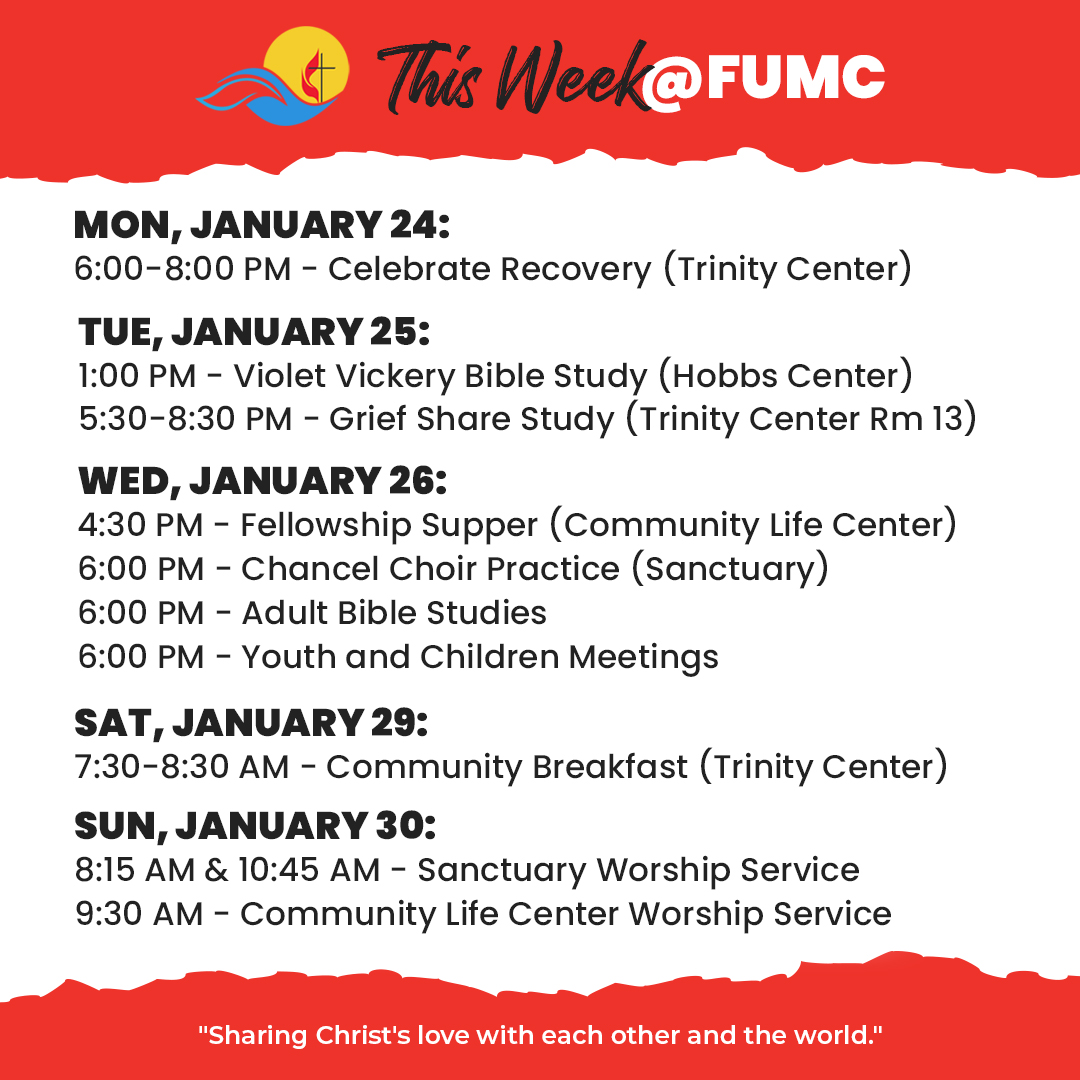 FUMCPC's tweet photo. Get ready for an amazing week at #FUMCpc!

Share this post and tag a friend who you would like to see at church! https://t.co/0sfYpT9d7S