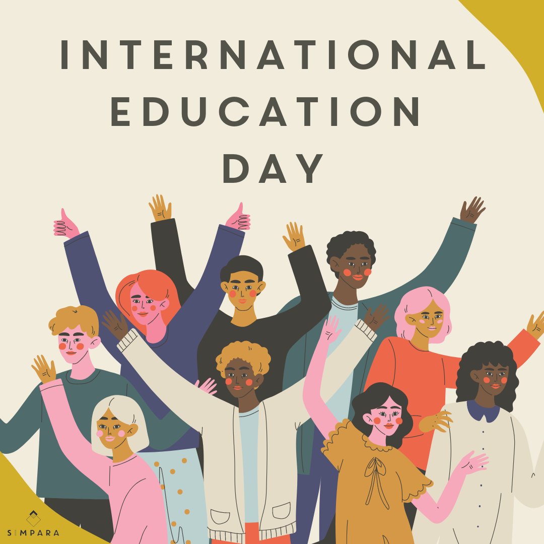 SimparaHR's tweet photo. January 24th is the International Day of Education, a day to celebrate the role of education in global peacebuilding, sustainable development, and reconciliation.  

#benefitsreimagined #internationaleducationday https://t.co/qFWzUOVDnf