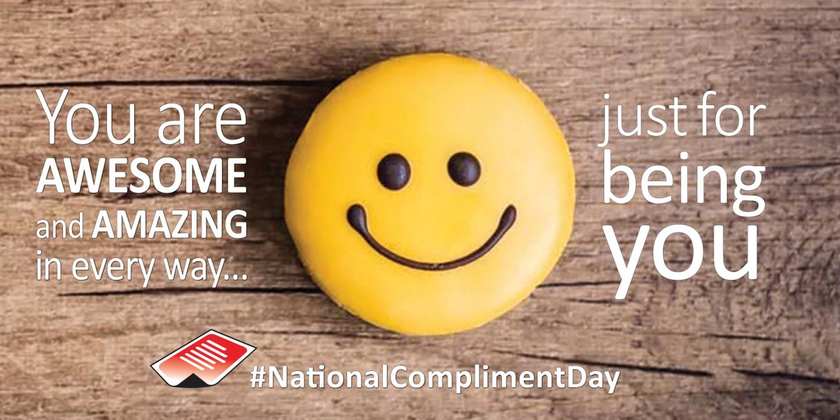 This is for you…
❤️You are awesome and amazing in every way, just for being you.

Kind comments are fabulous all year round, but let’s make the most of National Compliment Day today (Monday 24 January) by making someone smile with some praise. 🙂

#NationalComplimentDay