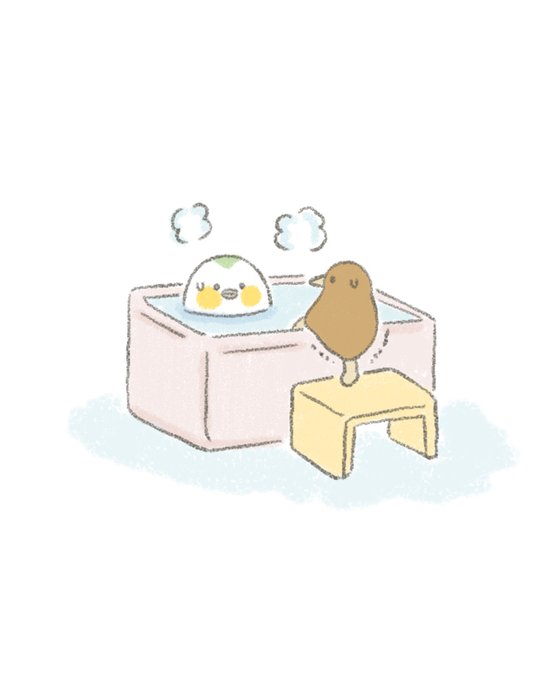 「浴槽 鳥」のTwitter画像/イラスト(新着)