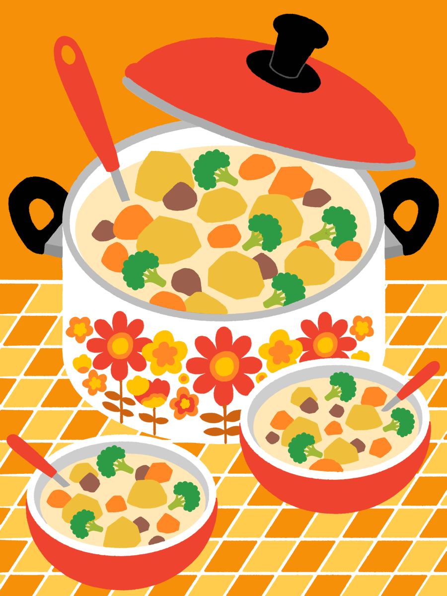 no humans food food focus flower orange background still life pizza  illustration images