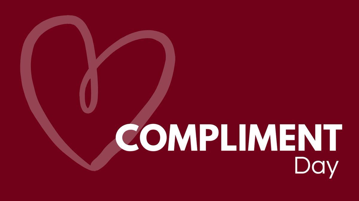 Happy #NationalComplimentDay. 

From the team at studio58, we think you're all amazing.