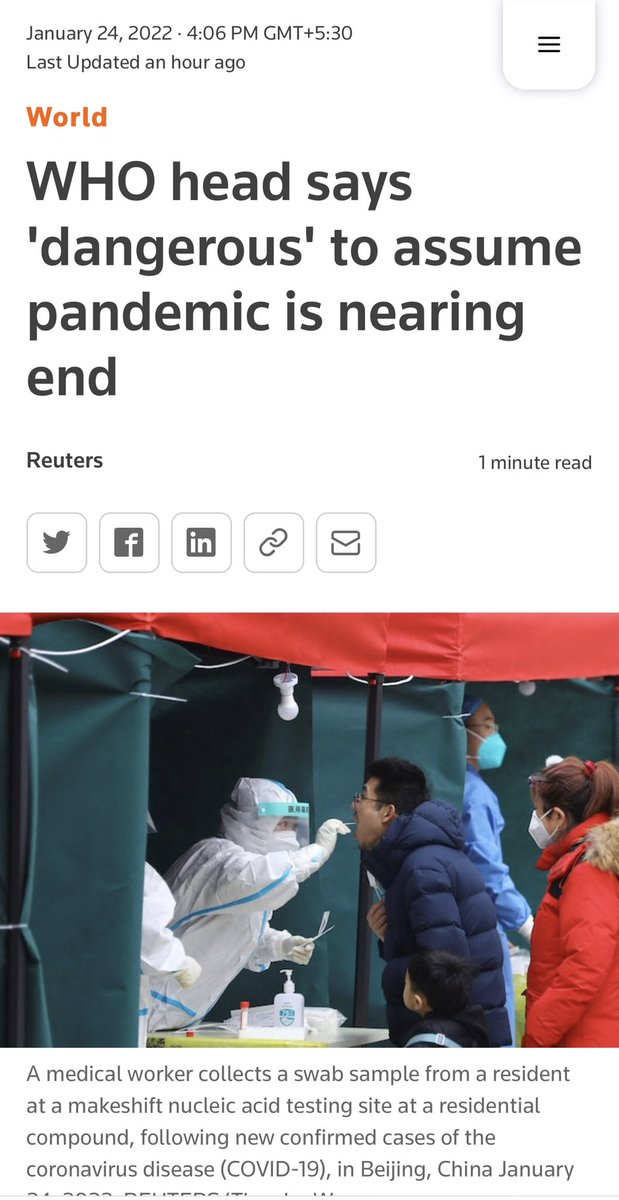 palkisu's tweet photo. What is more dangerous than the #WuhanVirus?
The @WHO’s confused messaging. From masks to vaccines and now “endgame” the global health body can’t seem to make up its mind on anything. And @DrTedros will lead it for another term because he’s set to be re-elected unopposed. https://t.co/GJs7dkFjaz