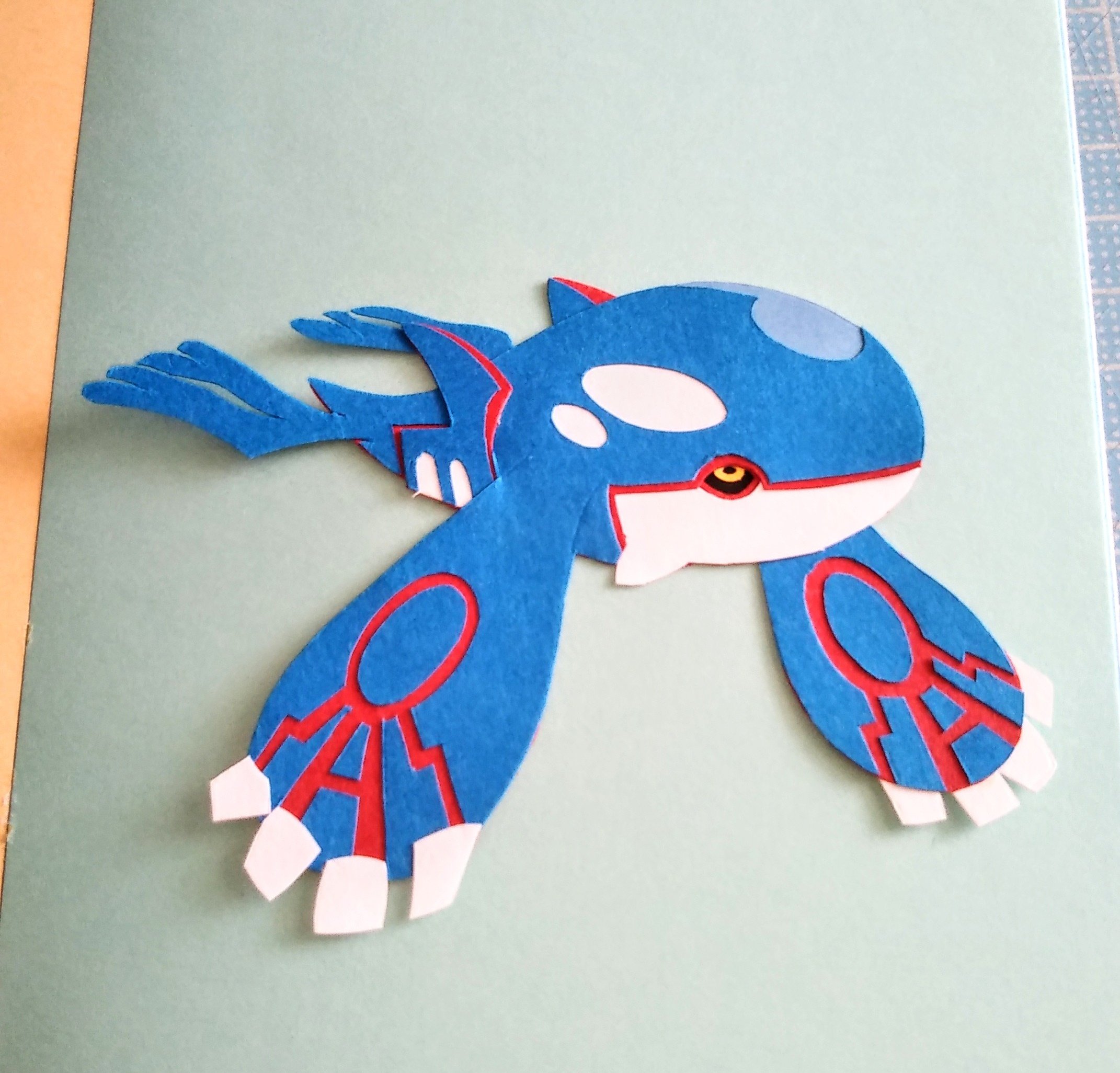 77 なな 画用紙と折り紙でポケモンの切り絵を作ってます 過去作品でごめんなさい 誰か優しい人が拡散してくれてフォロワーさんが増えるらしいけど別に増えなくても良いから見るだけ見て欲しい カイオーガ レックウザ グラードン ヌオー ウパー