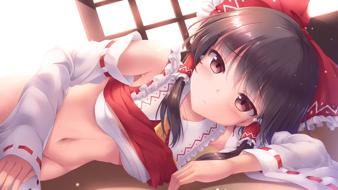 無抵抗な巫女さん 