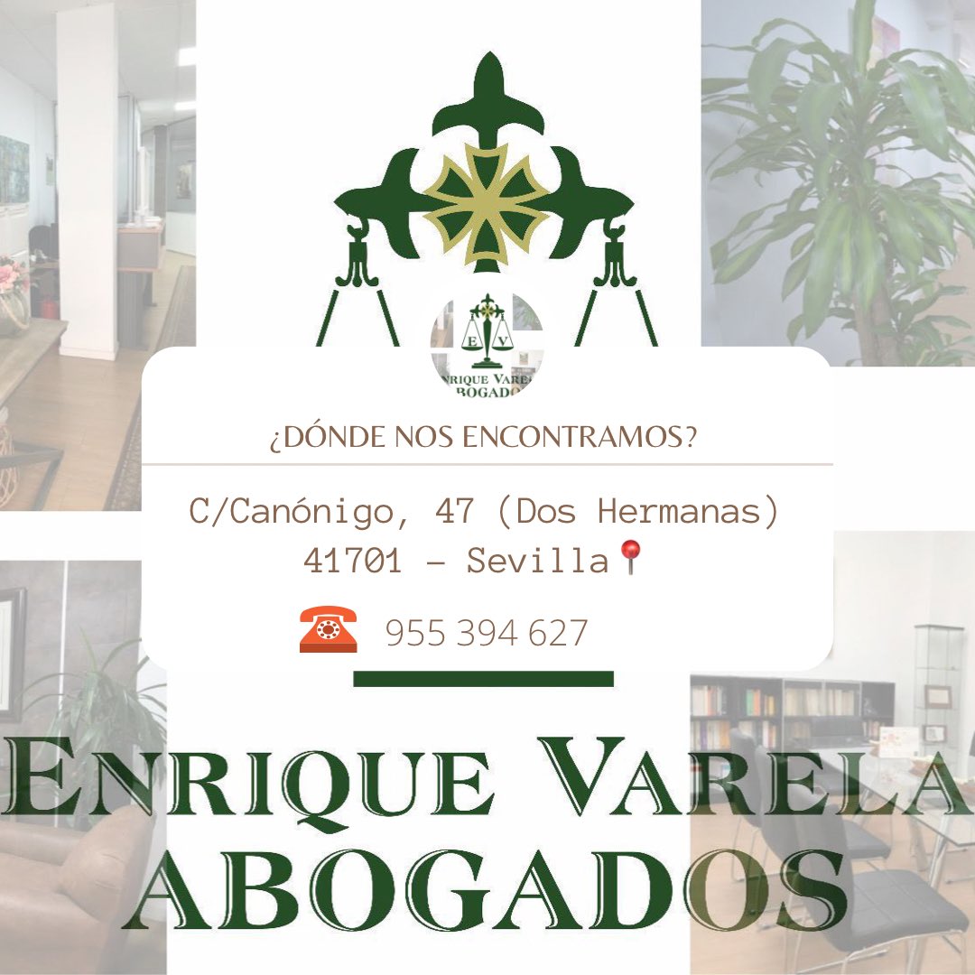 🔎¿No sabes donde encontrar un buen abogado? ¿No conoces ningún bufete? 🔎

Anota esta dirección 📝:

C/ Canónigo, 47 (Dos Hermanas) 📍

¡Queremos conocer tu caso! 🤝
.
.
.
#EnriqueVarelaAbogados #Derecho #Sevilla #DosHermanas #Abogados
