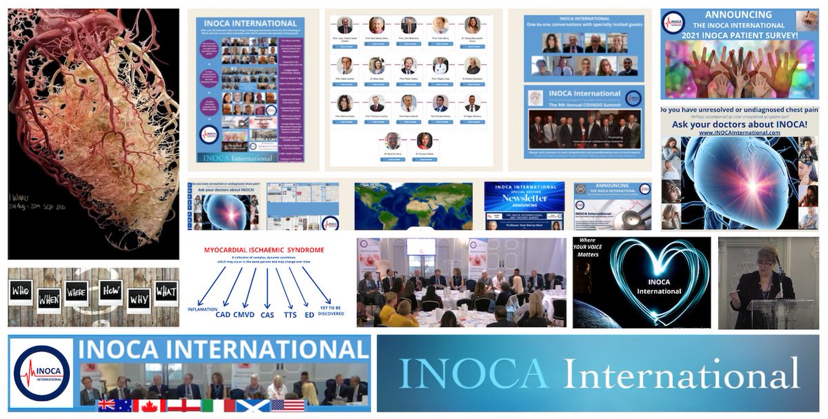 We tend not to shout about what we do at INOCA International, we just get on and do it to the best of our ability to benefit INOCA patients everywhere. 
Thank you to all our fantastic Twitter supporters who continually help us to improve understanding of INOCA around the world!🙏