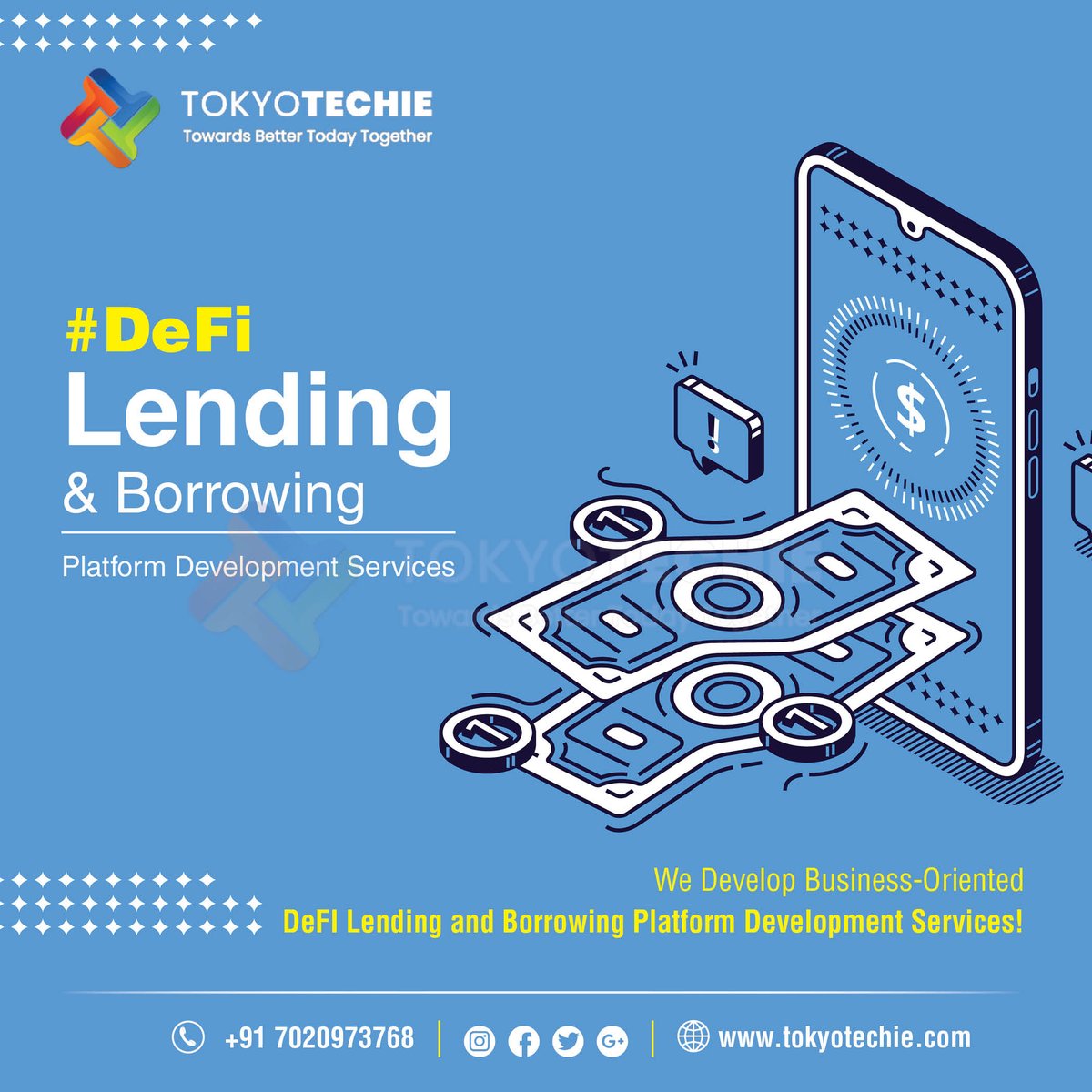 tokyo_techie's tweet photo. Tokyotechie will help businesses in the implantation of DeFI Lending and Borrowing Platform. We are experts and ready to connect with you! For Details: https://t.co/QJIwub7QUO
#nft #nftdevelopment #Cryptocurrency #Bitcoin #Ethereum #defidevelopmentcompany #defilending #DeFi https://t.co/8hhsiAFXKs