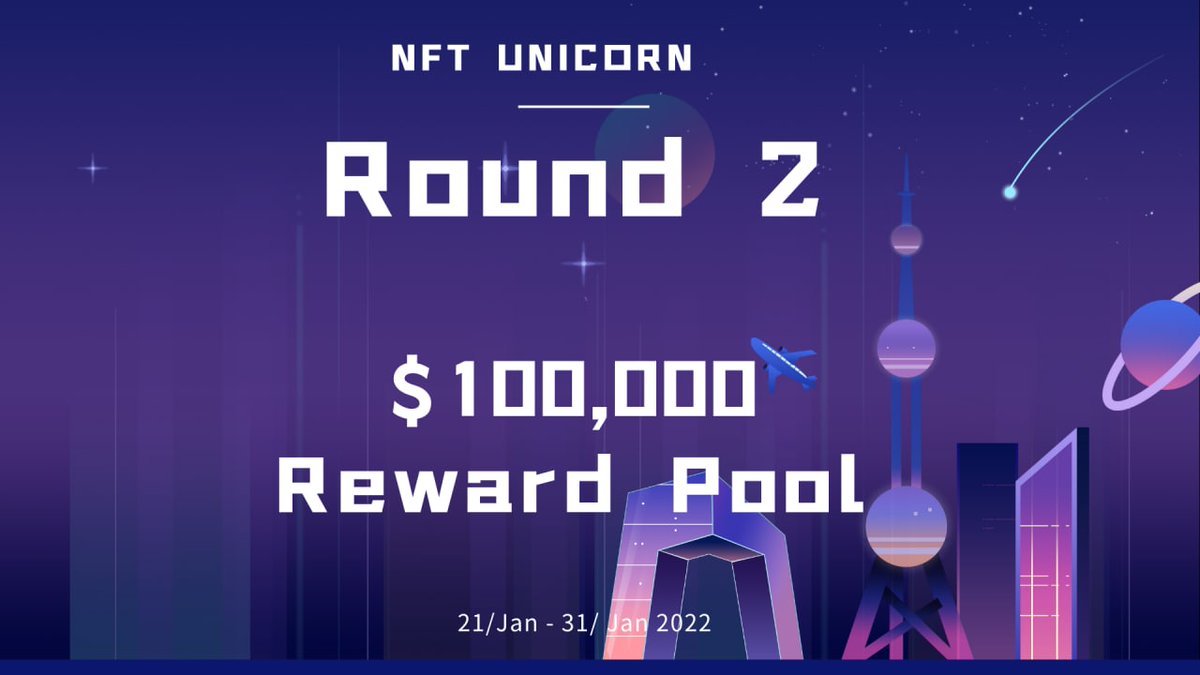 🔰 NFT Unicorn Airdrop Round II
🎁 Reward: $100 worth $NFTU
👥 Referral: $1 worth $NFTU Up To 50 Refers
🧶 Rate: ⭐️⭐️⭐️⭐️⭐️
🗓 Distribution Date: 1st February, 2022

📚 Airdrop Link: t.me/NFTUAIRDROPBOT…

📡 Website: nft-unicorn.com #AirdropRampage