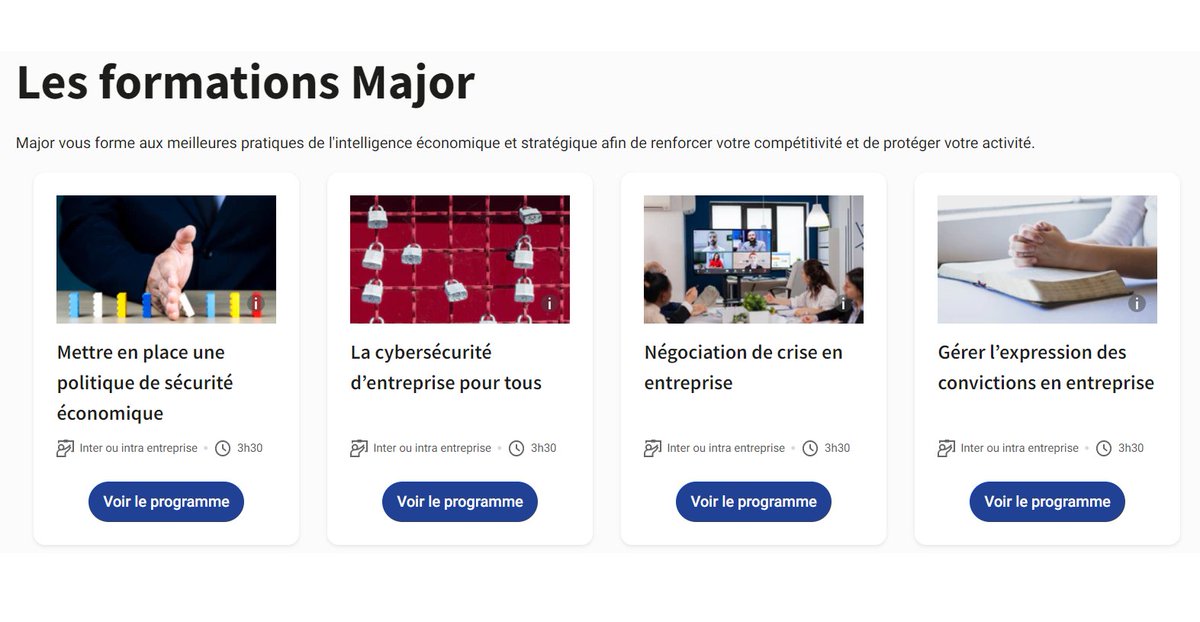 Chers tous, nous recrutons un(e) commercial(e) pour nous aider à développer notre activité de formation professionnelle en intelligence et sécurité économiques. Merci par avance pour vos partages ou candidatures !
Voici l'annonce : linkedin.com/jobs/view/2878…
#recrutement #commercial