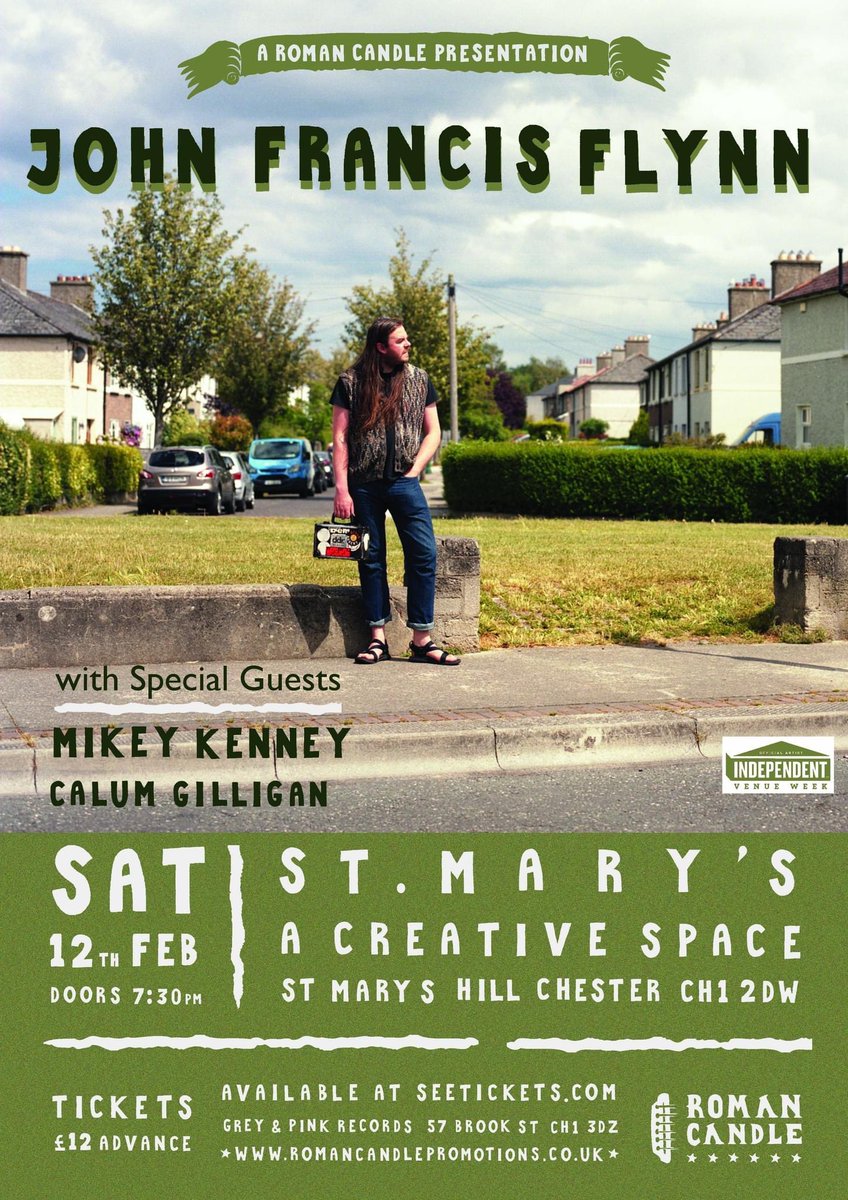 Roman Candle (@rc_promotions) on Twitter photo We are delighted to announce @Mikeykenney & <a href="/gilligan_calum/">Calum Gilligan Music</a> as special guests for our show with <a href="/JFFdublin/">John Francis Flynn</a> at <a href="/CreativeMarys/">StMarysCreativeSpace</a> on Saturday 12th February.
Tickets £12 adv from seetickets.com/event/john-fra…
This is some line up now folks, be sure to get involved.
romancandlepromotions.co.uk We are delighted to announce @Mikeykenney & <a href="/gilligan_calum/">Calum Gilligan Music</a> as special guests for our show with <a href="/JFFdublin/">John Francis Flynn</a> at <a href="/CreativeMarys/">StMarysCreativeSpace</a> on Saturday 12th February.
Tickets £12 adv from seetickets.com/event/john-fra…
This is some line up now folks, be sure to get involved.
romancandlepromotions.co.uk