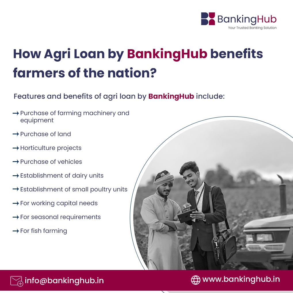 #BankingHub understands importance of finance in farming and agriculture business. 

𝘍𝘰𝘳 𝘔𝘰𝘳𝘦 𝘥𝘦𝘵𝘢𝘪𝘭𝘴👇👇
📩 info@bankinghub.in
🔗 bankinghub.in
#BankingHubChannelPartner #BankingLoan #Loans #FixedDeposit #AgriLoan #AgriculturalLoans #Agriculture #Farming