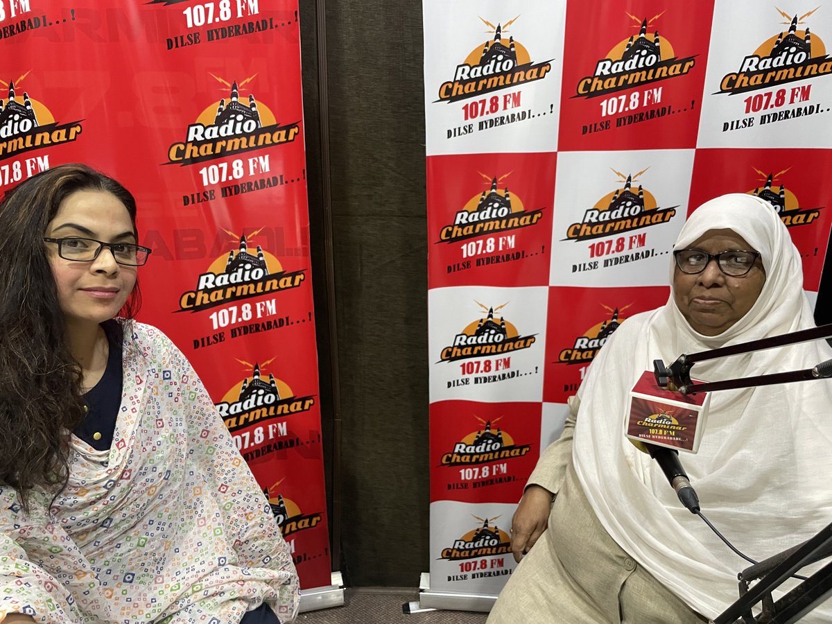 RadioCharminar's tweet photo. Speacial Program On "National Girl Child Day" with "Khalida Parveen"- SocioPolitical Activist, Serving The needy Residents &amp; Migrants In Hyderabad Via Amoomat Society.#rjtara #radiocharminar.#NationalGirlChildDay2022 #NationalGirlChildDay. https://t.co/oxzgk0jbJN