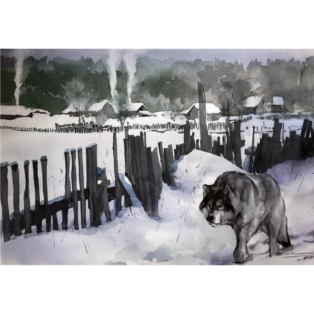 RiosArt.Gallery  #Artworks with #NFT 

Sergei Minin (born 1954), Estonia
Artworks: Parrots and Winter
Oil on masonite and Watercolor on paper