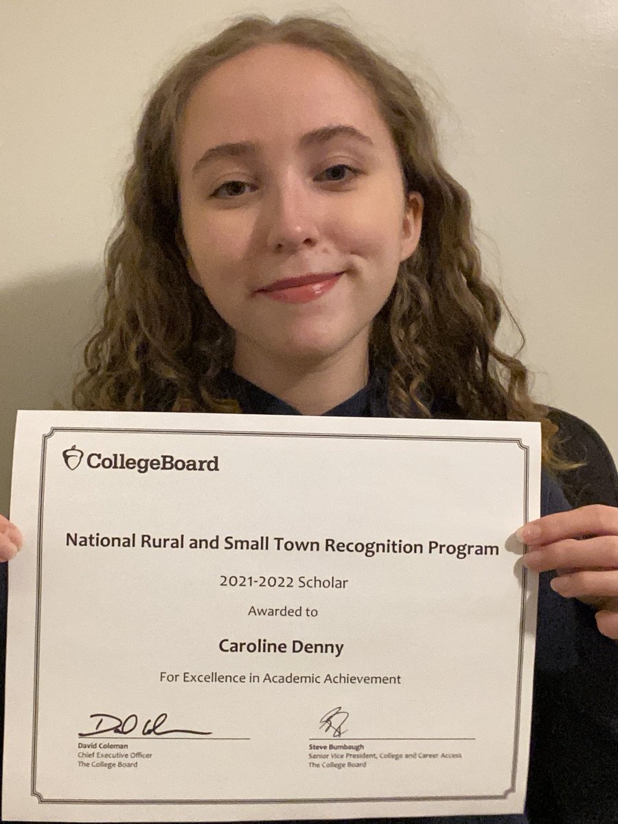 Congratulations Caroline on your College Board award!  #proudprincipal #RepThatA