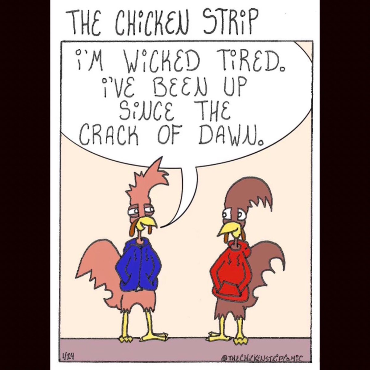 Townies_ink's tweet photo. Cock-a-doodle-doo 
•
•
Up Early
Chickens don’t have the luxury of sleeping in.
•
•
#chickenjokes #earlyriser #cockadoodledudes #cockadoodledoo #upwiththesun https://t.co/UjNvl2XnKZ