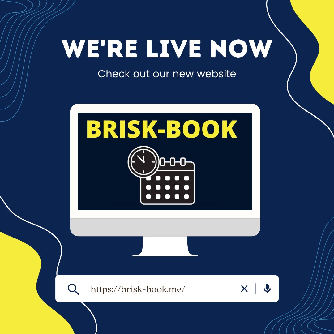 brisk_book_me's tweet photo. We are now live. 

 #caymanislands #appointments #follow #bookings #onlinebookings #business #professional #trusted #appointmentplanner #appointmentbook #appointmentsavailable https://t.co/TIIUiTd6RW