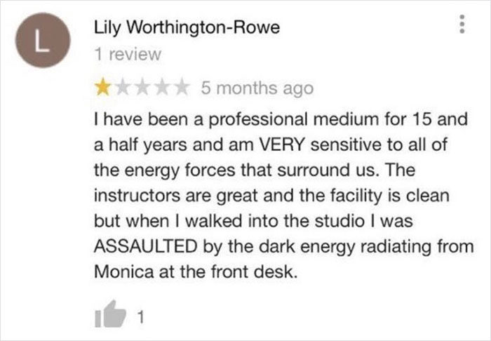 never not thinking about the dark energy radiating from monica