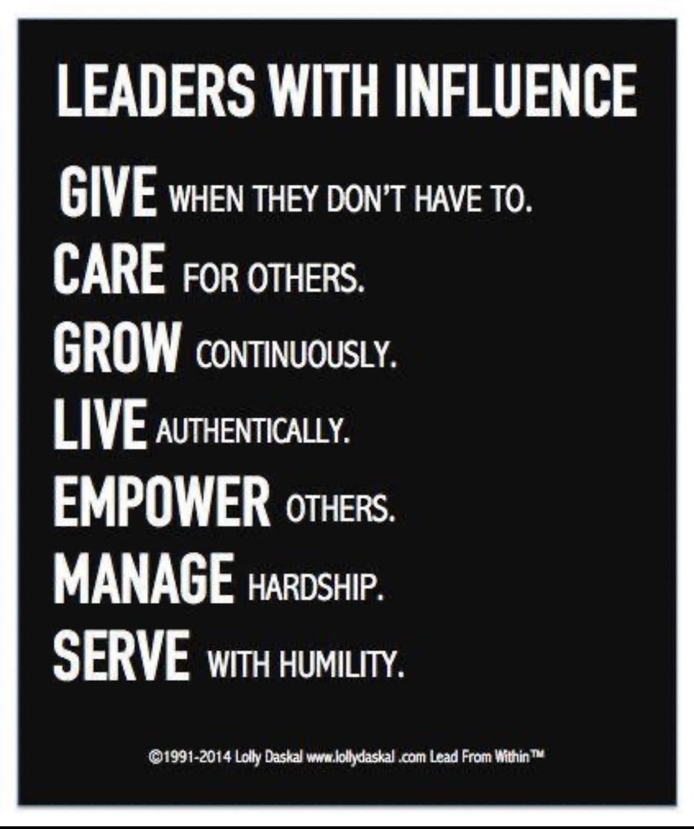 Leadership and influence #leadership #AHPSupportWorkers